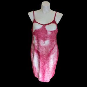 Sexy magenta curvy dress